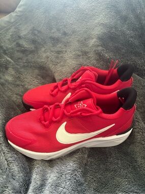 Nike Kids Red and White Athletic Sneakers